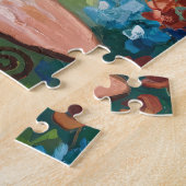 Orchid in einer Potmalerei Botanischer Kunst Puzzle (Seite)