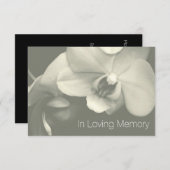 Orchid in Love Memory Kaki Feier des Lebens Einladung (Vorne/Hinten)