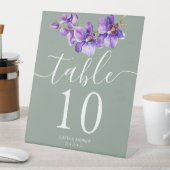 Orchid in Saga Tischnummer Sockelschild (In Situ)