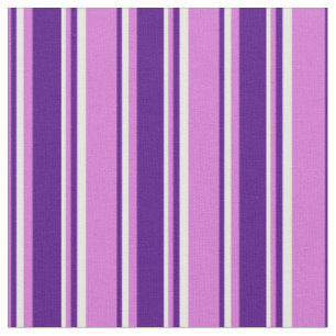 Orchid-, Indigo- und Weiß-Streifenmuster Stoff