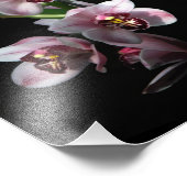 Orchid Insanity in schwarz Fotodruck (Ecke)