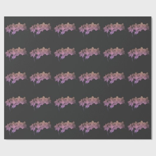 Orchid Ipanema shadow auf dunklem Hintergrund Geschenkpapier (Flach)