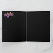 Orchid Ipanema shadow auf dunklem Hintergrund Karte (Innenseite)