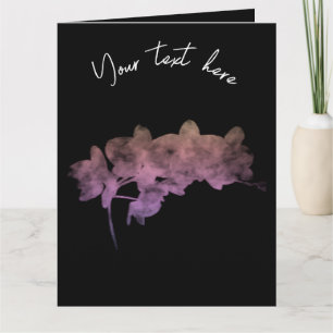 Orchid Ipanema shadow auf dunklem Hintergrund Karte