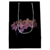 Orchid Ipanema shadow auf dunklem Hintergrund Mittlere Geschenktüte (Rückseite)
