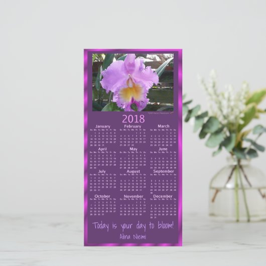 Orchid-Kalender 2018 (Stehend Vorderseite)