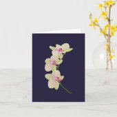 Orchid Karte (Gelbe Blume)