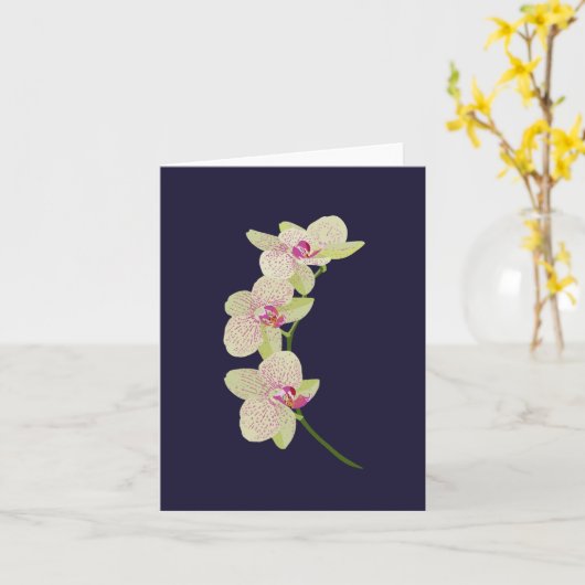 Orchid Karte (Gelbe Blume)