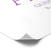 Orchid Letter A Aurora individuelle Name Poster (Ecke)