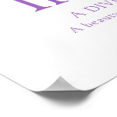 Orchid Letter I Indiana individuelle Name Poster (Ecke)