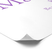 Orchid Letter M Mackenzie individuelle Name Poster (Ecke)