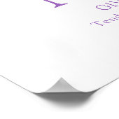 Orchid Letter N Nadia individuelle Name Poster (Ecke)