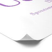 Orchid Letter U Uchenna individuelle Name Poster (Ecke)