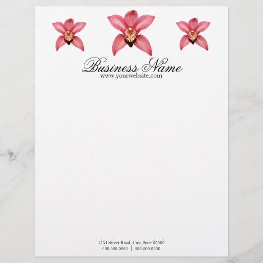 Orchid Letterhead Briefbogen (Vorderseite)