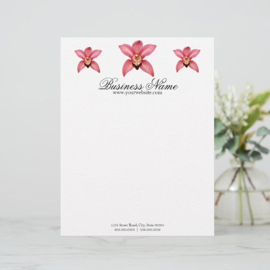 Orchid Letterhead Briefbogen (Stehend Vorderseite)