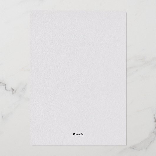 Orchid Liebe Elfenbein Formal Classic Heirloom Hoc Folieneinladung (Rückseite)