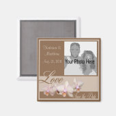 Orchid-Liebe/Foto Magnet (Vorderseite/Rückseite)