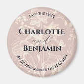 Orchid-Liebe | Hochzeit | SAVE THE DATE Magnet (Vorne)