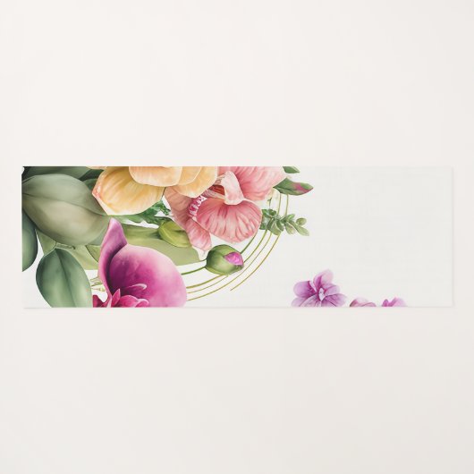 Orchid-Liebe Yogamatte (Rückseite (Horizontal))