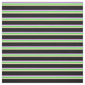 Orchid, Light Cyan, Lime Green, Tan & Black Lines Stoff (Muster)