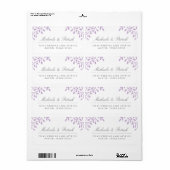 Orchid Lila Address Labels (Vorne)