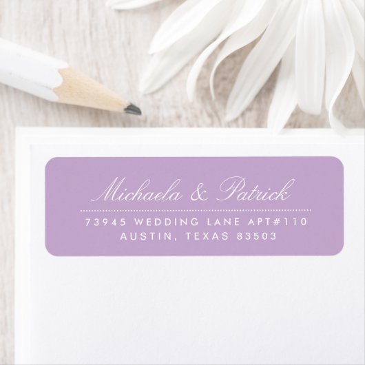 Orchid Lila Address Labels (Insitu)