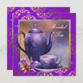 Orchid Lila Bridal Teatro Sociale Bellinzona Einladung (Vorne/Hinten)