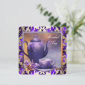 Orchid Lila Bridal Teatro Sociale Bellinzona Einladung (Stehend Vorderseite)