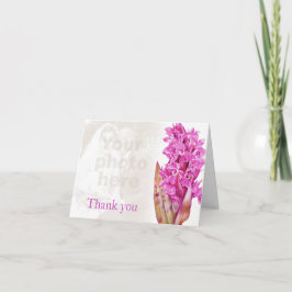 Orchid lila rosa Hochzeit Foto danke Karte