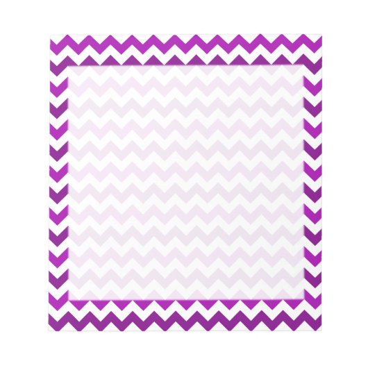 Orchid Lila Zickzack Notizblock (Vorderseite)