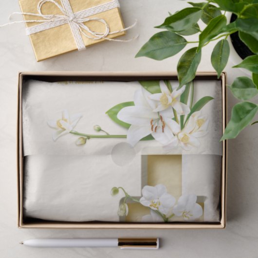 Orchid Lily Coss Seidenpapier (Geschenk)