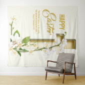 Orchid Lily Cross Oster Hintergrund Wandteppich (Beispiel (Horizontal))