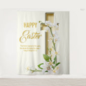 Orchid Lily Cross Oster Hintergrund Wandteppich (Vorderseite)