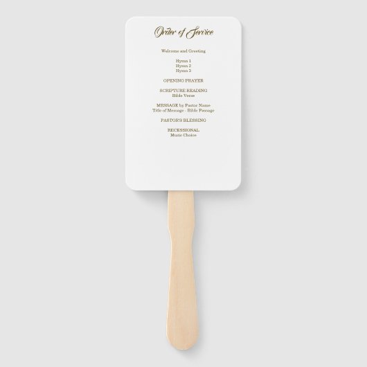 Orchid Lily Religious Fächer (Rückseite)