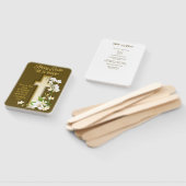 Orchid Lily Religious Fächer (Non-assembled)