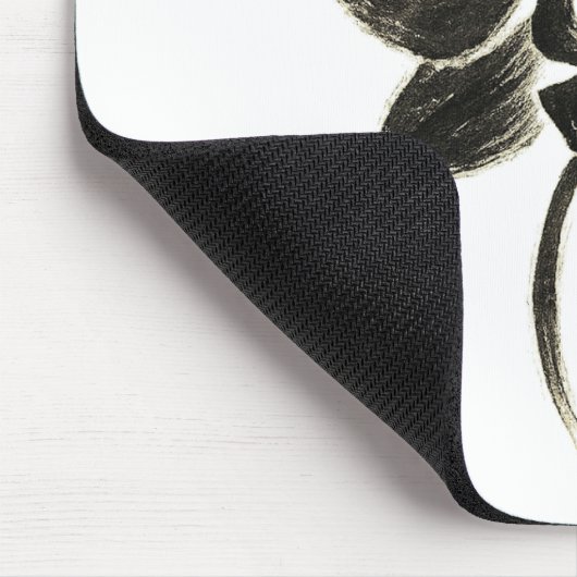 Orchid Line Zeichn - Blumendesign auf Mauspad (Ecke)