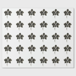 Orchid Line Zeichn - Blumenumhüllungspapier Geschenkpapier