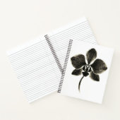 Orchid Line Zeichn - Botanisches Notebook Notizblock (Innenseite)