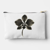Orchid Line Zeichn - Tintenflordesign auf Zubehörtasche (Rückseite)