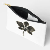 Orchid Line Zeichn - Tintenflordesign auf Zubehörtasche (Offen)