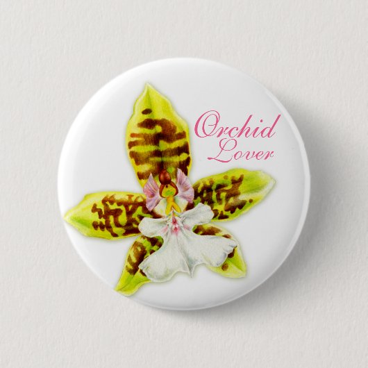 Orchid Lover Button (Vorderseite)