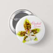 Orchid Lover Button (Vorne & Hinten)