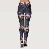 Orchid Luxury Pattern – Elegant Exotic Floral Leggings (Rückseite)