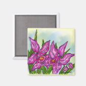 Orchid magnetisch magnet (Vorderseite/Rückseite)