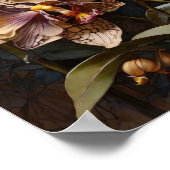 Orchid Majestät - Blume, Digital Art Poster (Ecke)