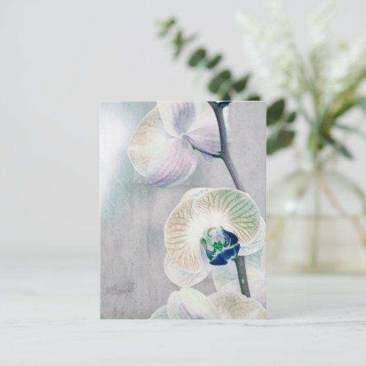 Orchid-Malerei Postkarte (Stehend Vorderseite)