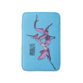 Orchid mantis Cartoon Illustration Badematte (Vorderseite Vertikal)