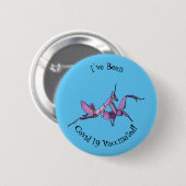 Orchid mantis Cartoon Illustration Button (Vorne & Hinten)
