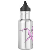 Orchid mantis Cartoon Illustration Edelstahlflasche (Links)