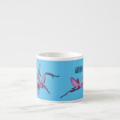 Orchid mantis Cartoon Illustration Espressotasse (Vorderseite)